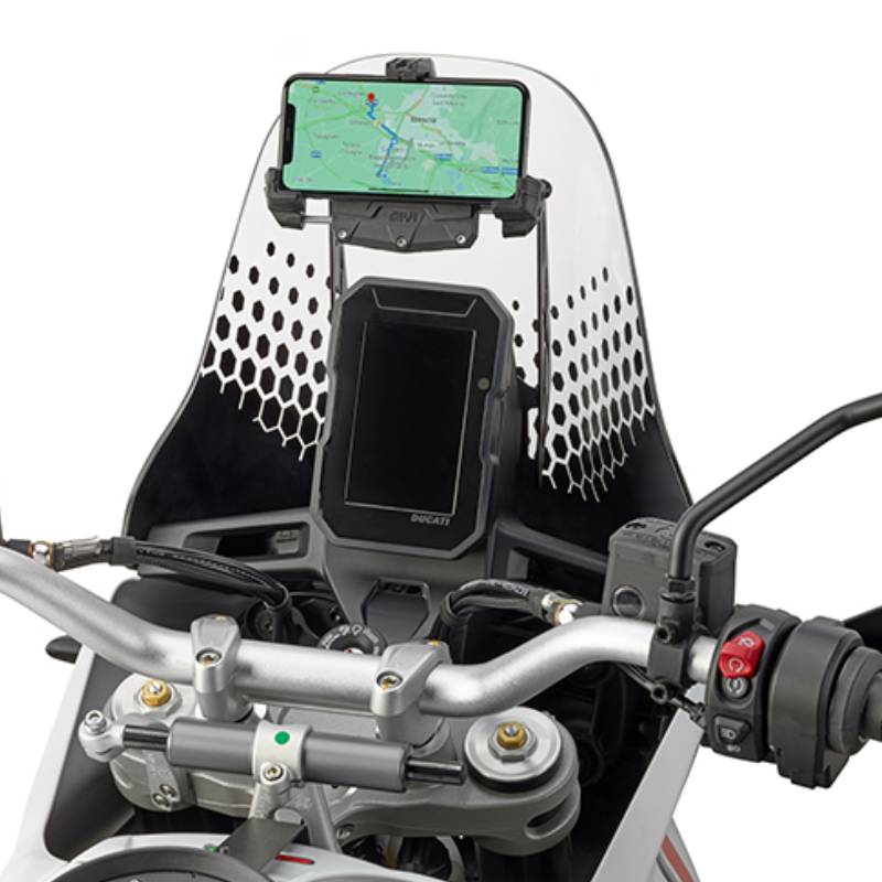 Barra porta GPS-Smartphone en cupula Ducati Desert X 22-